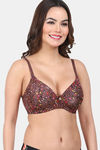 Amour Secret Padded Non-Wired 3/4Th Coverage T-Shirt Bra - Brown — thumbnail 5