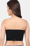 Amour Secret Single Layered Non-Wired 3/4Th Coverage Tube Bra - Black — thumbnail 2