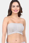 Amour Secret Single Layered Non-Wired 3/4Th Coverage Tube Bra - Grey — thumbnail 1