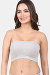 Amour Secret Single Layered Non-Wired 3/4Th Coverage Tube Bra - Grey — thumbnail 3