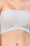 Amour Secret Single Layered Non-Wired 3/4Th Coverage Tube Bra - Grey — thumbnail 4