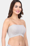 Amour Secret Single Layered Non-Wired 3/4Th Coverage Tube Bra - Grey — thumbnail 5