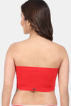 Amour Secret Single Layered Non-Wired 3/4Th Coverage Tube Bra - Red — thumbnail 2