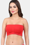 Amour Secret Single Layered Non-Wired 3/4Th Coverage Tube Bra - Red — thumbnail 3