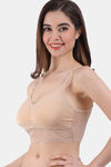 Amour Secret Padded Non-Wired Full Coverage Bralette - Skin — thumbnail 3