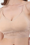 Amour Secret Padded Non-Wired Full Coverage Bralette - Skin — thumbnail 4
