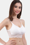 Amour Secret Padded Non-Wired Full Coverage Bralette - White — thumbnail 5