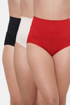 Amour Secret High Rise Full Coverage Hipster Panty (Pack of 3) - Multicolor — thumbnail 1