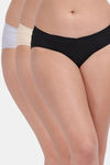 Amour Secret Medium Rise Three Fourth Coverage Hipster Panty (Pack of 3) - Multicolor — thumbnail 1