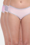 Amour Secret Medium Rise Three Fourth Coverage Hipster Panty (Pack of 3) - Multicolor — thumbnail 1