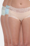 Amour Secret Medium Rise Three Fourth Coverage Hipster Panty (Pack of 3) - Multicolor — thumbnail 1
