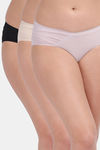 Amour Secret Medium Rise Three Fourth Coverage Hipster Panty (Pack of 3) - Multicolor — thumbnail 1