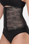 Amour Secret Front Open Wrap Tummy Shaper Belt  - Black — thumbnail 3