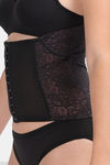 Amour Secret Front Open Wrap Tummy Shaper Belt  - Black — thumbnail 3