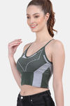 Amour Secret Medium Impact Padded Super Soft Sports Bra - Green — thumbnail 3