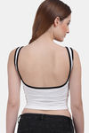 Amour Secret Medium Impact Padded Super Soft Sports Bra - White — thumbnail 2