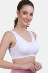 Amour Secret  Easy Movement Sports Bra - White — thumbnail 5
