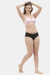 Floret Double Layered Wirefree Super Support Bra - Pink — thumbnail 6