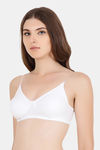 Floret Double Layered Wirefree Natural Lift T-Shirt Bra - White — thumbnail 3