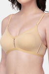 Floret Double Layered Wirefree Natural Lift T-Shirt Bra - Skin — thumbnail 4