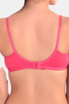 Floret Double Layered Wirefree Natural Lift T-Shirt Bra - Tomato Red — thumbnail 3