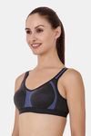 Floret Double Layered Wirefree T-Shirt Bra - Grey — thumbnail 2