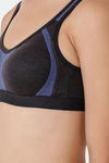 Floret Double Layered Wirefree T-Shirt Bra - Grey — thumbnail 5