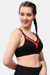 Floret Wirefree Natural Lift Push up Bra - Black — thumbnail 5