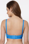 Floret Padded Non Wired Full Coverage Push-Up Bra - Dcyan — thumbnail 2