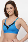 Floret Padded Non Wired Full Coverage Push-Up Bra - Dcyan — thumbnail 3