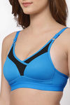 Floret Padded Non Wired Full Coverage Push-Up Bra - Dcyan — thumbnail 5