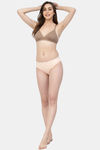 Floret Double Layered Wirefree Natural Lift 3/4th Coverage T-Shirt Bra - Nude — thumbnail 6