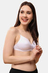 Floret Wirefree Natural Lift 3/4th Coverage Push Up Bra - White — thumbnail 5