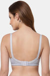 Floret Double Layered Non Wired Full Coverage Minimiser Bra - Cool Grey1 — thumbnail 2