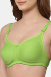 Floret Double Layered Non Wired Full Coverage Minimiser Bra - Lime Green — thumbnail 5