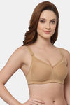 Floret Double Layered Non Wired Full Coverage Minimiser Bra - Nude1 — thumbnail 4