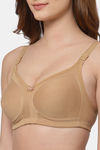Floret Double Layered Non Wired Full Coverage Minimiser Bra - Nude1 — thumbnail 5