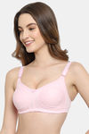 Floret Double Layered Non Wired Full Coverage Minimiser Bra - Pink3 — thumbnail 4