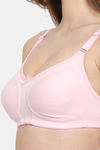 Floret Double Layered Non Wired Full Coverage Minimiser Bra - Pink3 — thumbnail 6