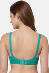 Floret Double Layered Non Wired Full Coverage Minimiser Bra - Robin Blue — thumbnail 2