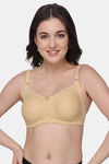 Floret Double Layered Non Wired Full Coverage Minimiser Bra - Skin — thumbnail 1