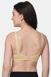 Floret Double Layered Non Wired Full Coverage Minimiser Bra - Skin — thumbnail 2