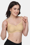 Floret Double Layered Non Wired Full Coverage Minimiser Bra - Skin — thumbnail 3