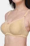 Floret Double Layered Non Wired Full Coverage Minimiser Bra - Skin — thumbnail 4