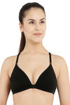 Floret Wirefree Natural Lift Pretty Back Bra - Black — thumbnail 1