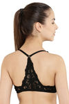 Floret Wirefree Natural Lift Pretty Back Bra - Black — thumbnail 3