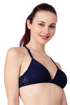 Floret Wirefree Natural Lift Pretty Back Bra - Navy — thumbnail 3