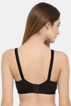 Floret Double Layered Non Wired 3/4Th Coverage Minimiser Bra - Black — thumbnail 2