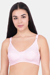 Floret Double Layered Wirefree Minimiser Bra - Pink — thumbnail 1