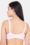 Floret Double Layered Wirefree Minimiser Bra - Pink — thumbnail 4